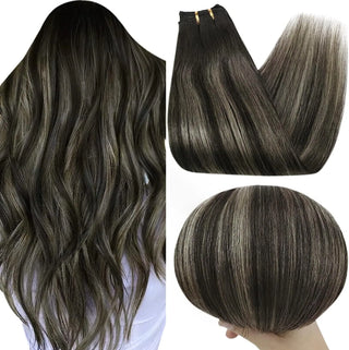 #1B/S/1B Remy Human Hair Weft/Weave Extensions - 100g - NZAZU