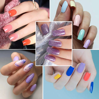 25 pcs Gel Nail Polish Set, Soak Off UV LED Gel Polish Nail Polish Set - NZAZU