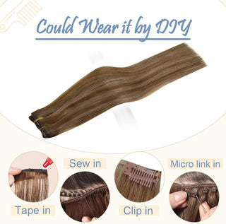 #4P27 Remy Human Hair Weft/Weave Extensions - 100g - NZAZU