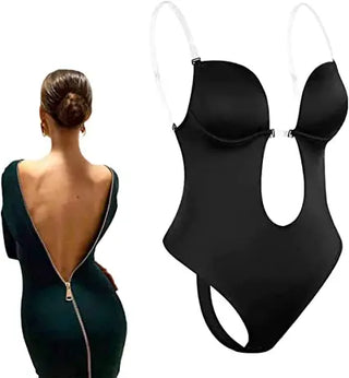 Body Shape wear Plunge Backless Hourglass Body Shaper - NZAZU