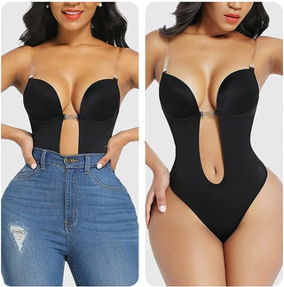 Body Shape wear Plunge Backless Hourglass Body Shaper - NZAZU