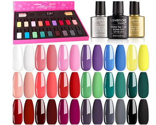 Gel Polish Nail Polish Gift Set 21 Pcs - NZAZU