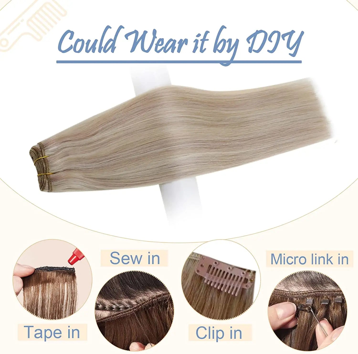 #18P613  Remy Human Hair Weft/Weave Extensions - 100g - NZAZU