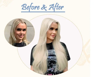 #60 Platinum Blonde Remy Human Hair Weft/Weave Extensions - 100g - NZAZU