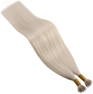 100g Premium Luxury Nano Ring Hair Extensions - #60A Extra White blonde