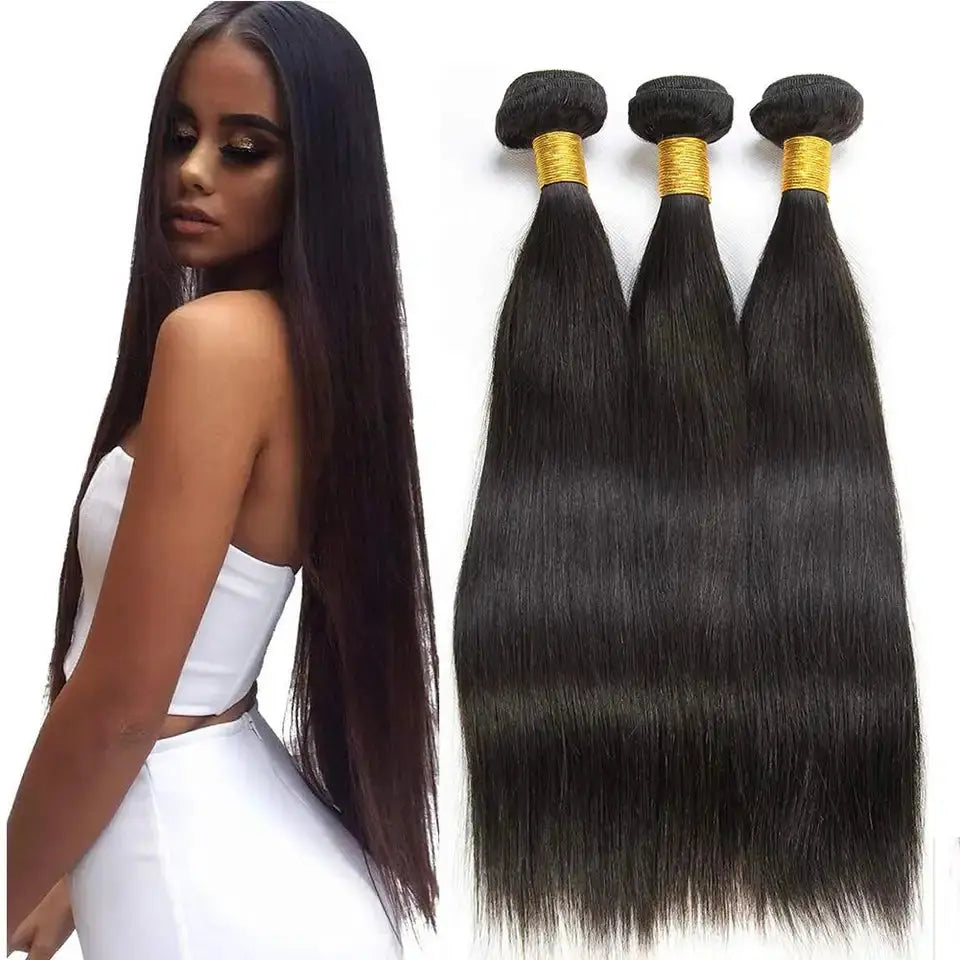 Brazilian Peruvian Malaysian Indian Straight Virgin hair Extensions - NZAZU