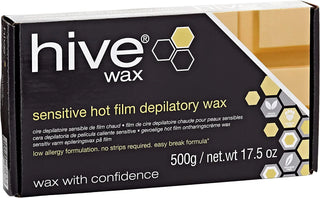 Hive Options Sensitive Hot Film Brazilian Depilatory Wax Block Low Allergy Risk Formulation 500g - Skin care - NZAZU