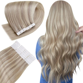 Invisible tape hair extensions  40pcs -Invisi Tape in Extension #18P613 - NZAZU