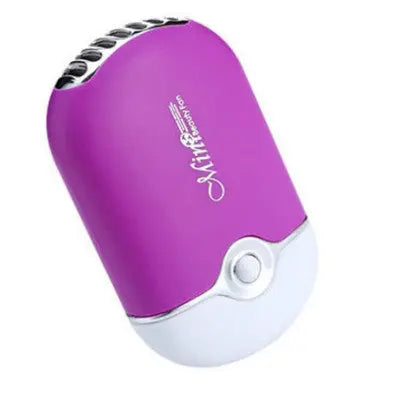 Mini Eyelash Fan Rechargeable Portable Fan for Eyelash Extension Dryer - Purple - NZAZU