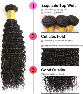 Peruvian Virgin hair Extensions- Peruvian Curly Bundle Deal - 100g - NZAZU