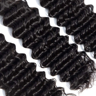 Peruvian Virgin hair Extensions- Peruvian Deep Wave Bundle Deal - NZAZU